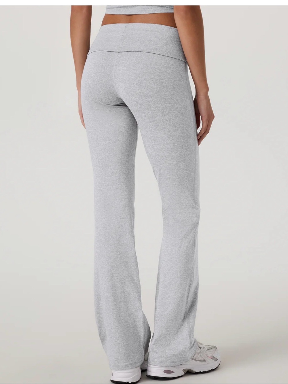 Halo Foldover Pant Set - Light Gray Lounge Set - Picture 3 of 4